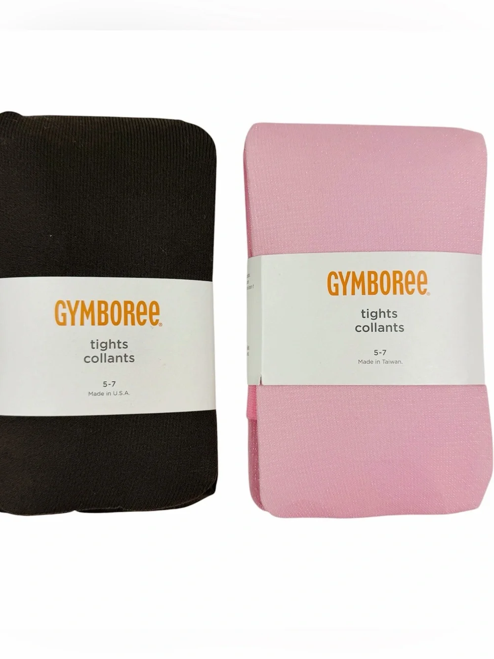 NEW Gymboree Tights 2011 Dark Brown and 2012 Pink Sparkle Size 5-7 Years